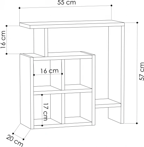 Стол приставной LEVE MONDRI SIDE TABLE