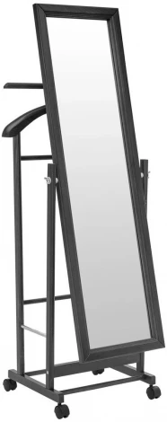 Вешалка костюмная с зеркалом на колесах В 24Н венге от фабрики Mebelik