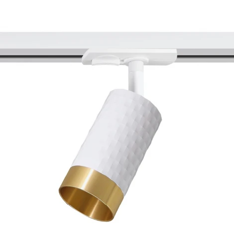 Трековый светильник однофазный Wolta WTL-GU10/10WG под лампу GU10 белый / Золотой CELLA