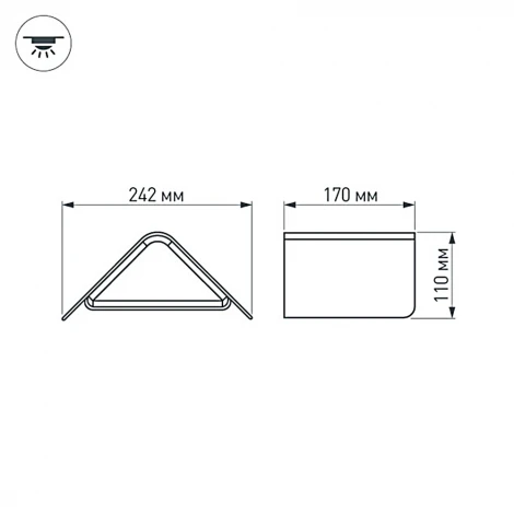 Настенный светильник уличный Arlight LGD-Wall-Delta 024389