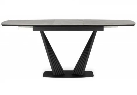 Керамический стол Вейл 140(180)х80 larka grey / черный 625961