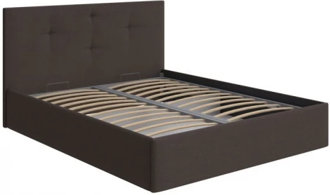PROxSON Кровать Mono с бельевым ящиком (Ткань: Рогожка Savana Chocolate (шоколад)) 160x200