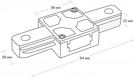 Коннектор прямой жесткий пластик/медь черный Ritter Artline 59744 9