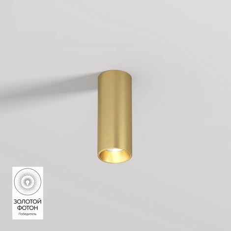 Накладной светильник Denkirs Shine Tube DK2615-SB 7W сатинированная латунь (LED, 220V, круглые)