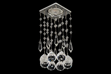 Встраиваемый светильник хрустальный Dio D'Arte Tayo Nickel GU10.5.14.8x8.120 N (220V)