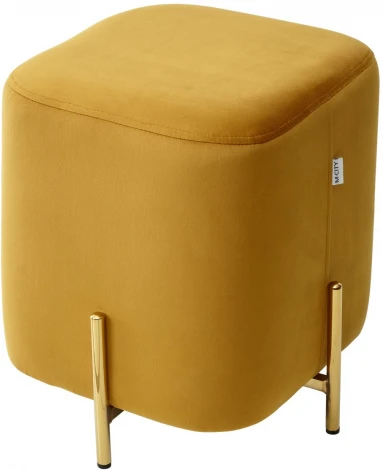 Пуф для гостиной ARES BLUVEL-68 YELLOW / GOLD