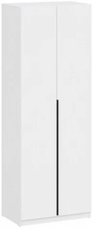 Шкаф Woodville Даиго двухстворчатый белый текстурный арт.593703