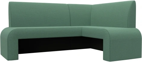 Диван кухонный угловой Кармен правый угол (Зеленый/Рогожка) Лига Диванов арт.126135
