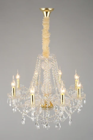Подвесная люстра Aployt Koletta APL.755.13.08 (220V, хрусталь, на цепи, свеча)