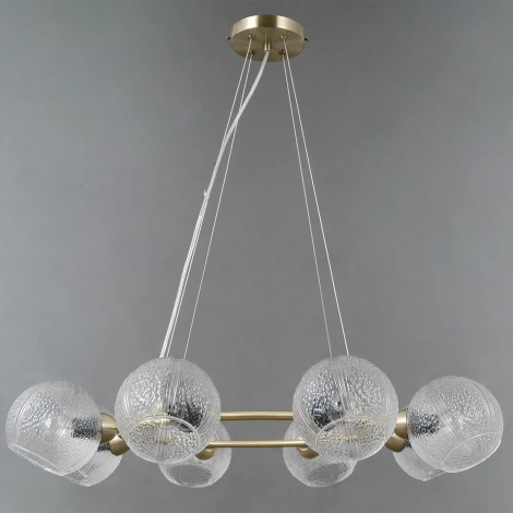 Подвесная люстра ILLUMICO IL0728-8PSQ-24 AB ARIES (220V, на тросе)