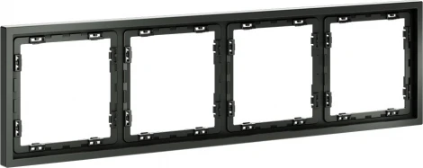 Рамка на 4 поста (титан) Voltum S70 VLS100406