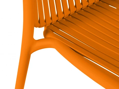 Комплект стульев Scoop 4 шт. ОГОГО Обстановочка! 966654 (Пластик/Оранжевый)