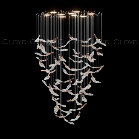 Потолочная люстра каскадная Cloyd Aeria 1686 60002
