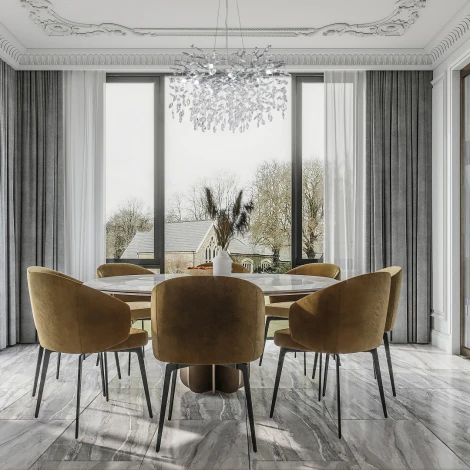 Подвесная люстра хрустальная Arte Milano Milano-1 23110.760.10.G9.B CR (220V, на тросе)