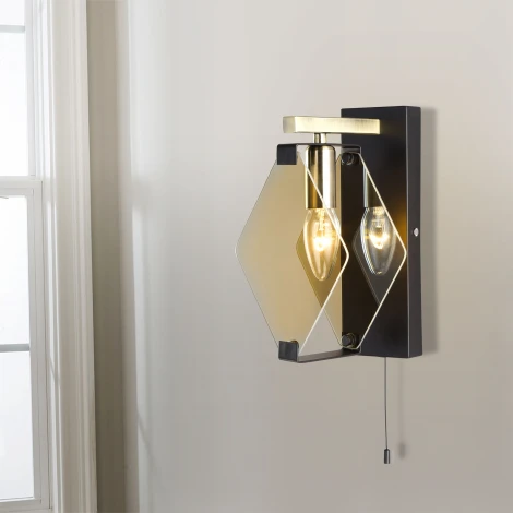 Бра настенное Aragon 60126/1 черный (60116/1)