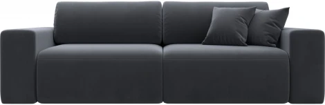 Диван прямой Лига-036 НПБ Классик (Серый/Велюр) Лига Диванов арт.121310