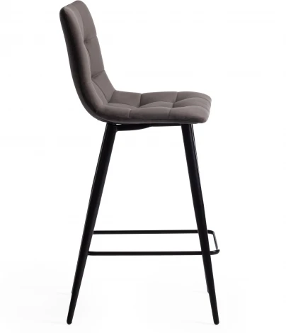 Стул полубарный CHILLY (mod. 7095пб ) / 1 шт. в упаковке (Ткань,Металл /Темно-серый,Черный)