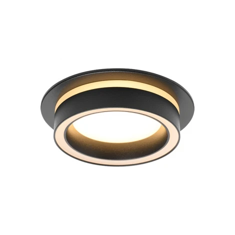 Встраиваемый светильник под лампу GX53 черный Wolta Luce WDL-GX53/06BL-R