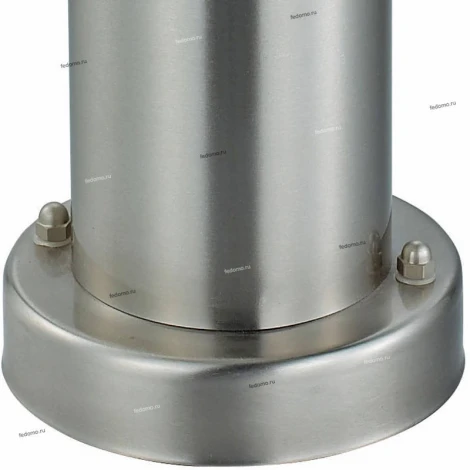 Столб уличный Horoz Defne, 1 плафон, никель с белым