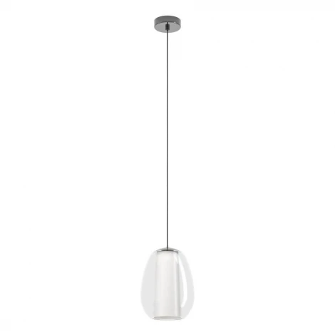 Подвесной светильник светодиодный Eglo Menorca 390457 с регулировкой цветовой температуры MENORCA, 1X7W 1X1,6W(LED), ?220, 2200-6500K, 700lm, сталь, никель черный, белый