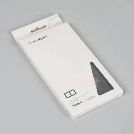 Рамка пластиковая FRM-PERIO-PL-2-BK (Arlight) 049751