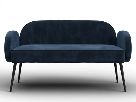Диван прямой Лига-086 (Фанера/Металл/Велюр/Синий) Лига Диванов 131091