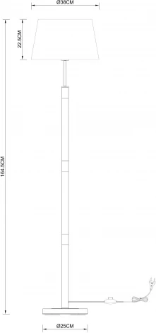 Торшер Arte Lamp Robert A5066PN-1BK