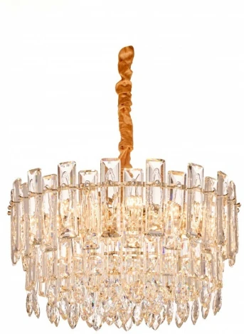 Подвесная люстра Fluorite Constancia FL1063-10P (220V, хрусталь, на цепи)