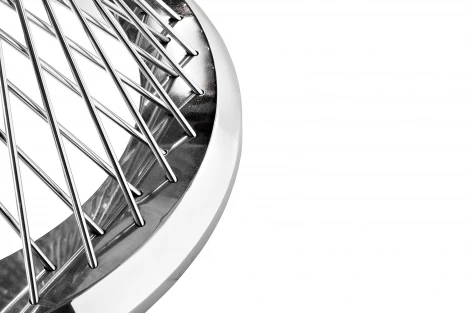 76AR-80555 Стол обед иск.мрам Nero Alicanto/хром d120*75 Garda Decor