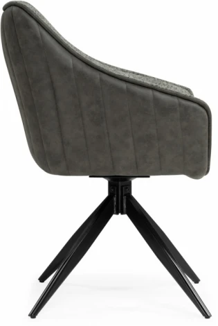 Стул на металлокаркасе Woodville Kansas gray / graphite gray / black арт.15834