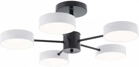 Потолочная люстра светодиодная на штанге Arte Milano Ferrara 250906/5B Wh (220V, круглые)