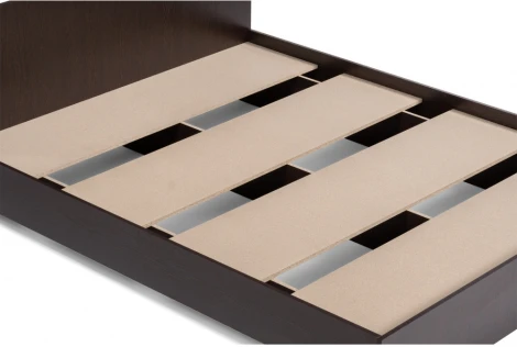 Двуспальная кровать Woodville Адайн 160х200 венге / венге 507385