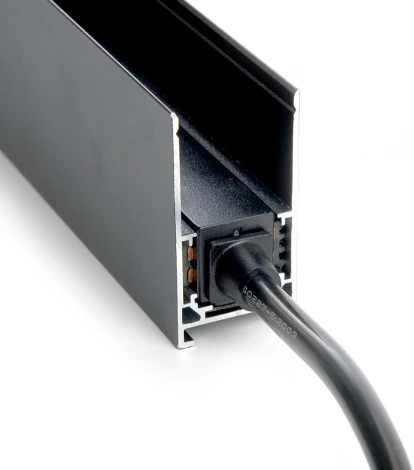 Токовод-коннектор для низковольтного шинопровода, черный Feron LD3001 41969