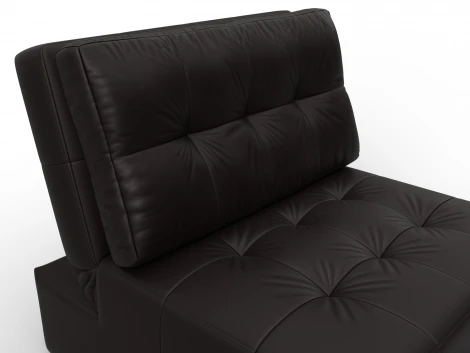 Кресло-кровать Лига-107 (80) (ЛДСП,Брус,Фанера,Экокожа/Коричневый) Лига Диванов 134942