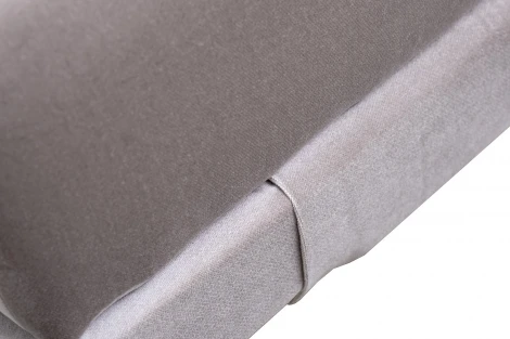 Банкетка Prima 160 на метал опорах серая Velvet SER 40*160*40см Garda Decor