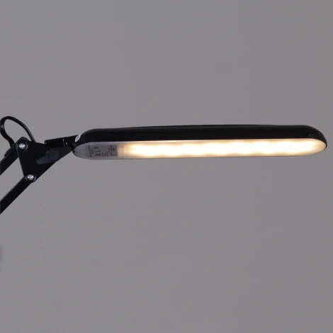 Офисная настольная лампа светодиодная на струбцине с регулировкой цветовой температуры Reluce 00005-0.7-01HV BK