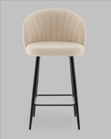 Стул полубарный Ханнингем букле бежевый Stool Group арт.УТ000041701