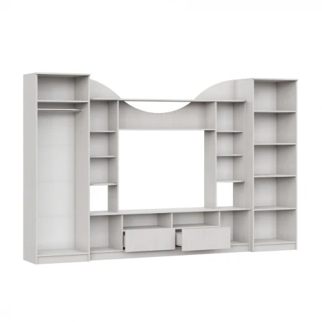 Стенка Арника в гостиную МГС 8, ясень анкор светлый