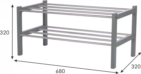 Обувница Атлас серый Mebelik арт.008704