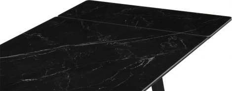 Керамический стол Notta Джек 140(200)х80 черный мрамор shakespeare black / черный арт.612900