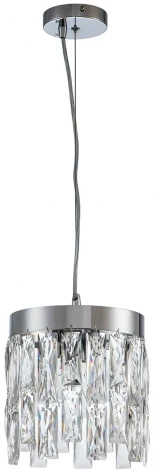 Подвесной светильник Indigo Anna V000389 (220V, хрусталь, на тросе, круглые)