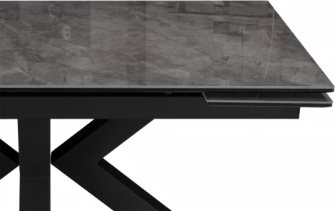 Керамический стол Бронхольм 140 (Бронхольм 140(200)х80х77 baolai / черный) Woodville арт.588062