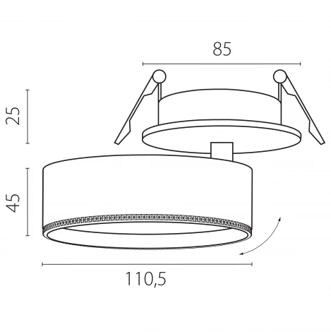 Спот встраиваемый LED 30W со встроенной чашей Lightstar Alta Pro A5637RS