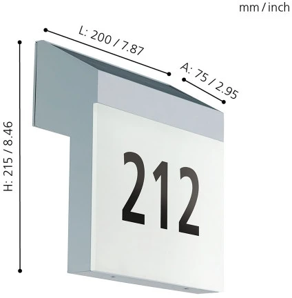 Настенный светильник уличный Eglo Lunano 97339