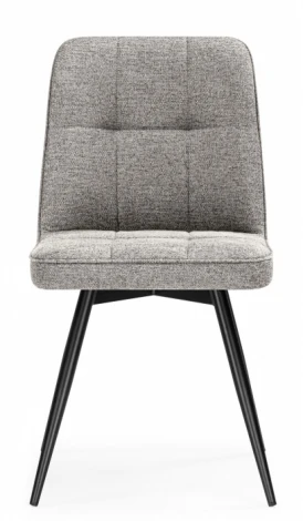 Обеденный стул Woodville Texas (Металл, Рогожка/Черный, Бежевый) арт.15894