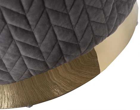 Пуфик Garda Decor GY-BEN8143GOLD-DG (Золото/Серый)