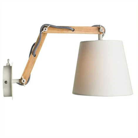 Бра на гибкой ножке Arte Lamp Pinocchio A5700AP-1WH (220V, выключатель)