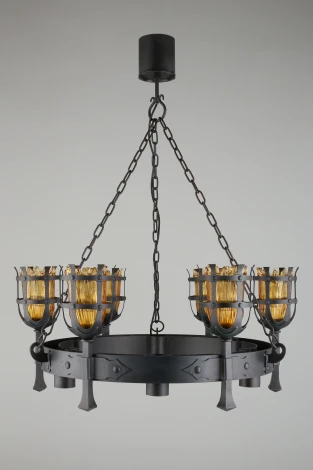 Подвесная люстра Aployt Simona APL.500.03.12 (220V, на цепи, под старину, факел)