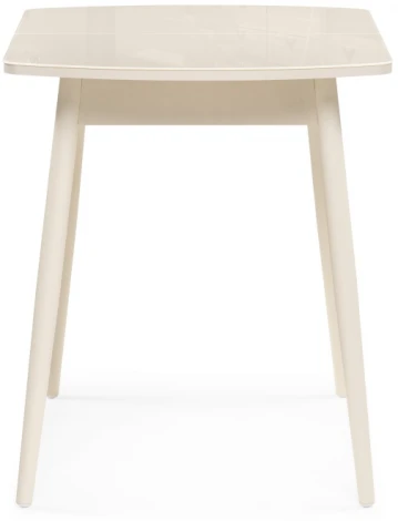 Стеклянный стол Woodville Калверт кремовый 551084