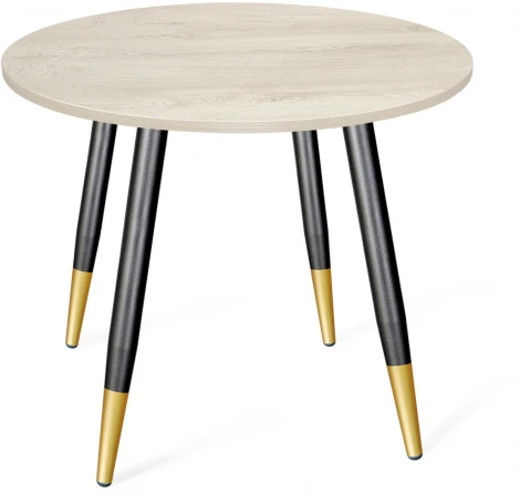 Стол SHT-TU14/ЛДСП 80 дуб беленый/чёрный муар/золото Sheffilton SHT-TU14 7971766402